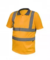 FELIX Hi visibility poliesterio polo marškinėliai oranžiniai L (52)