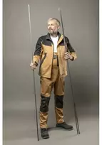 EDGAR II apsauginės kelnės su antkrūtiniais tamsiai smėlio spalvos 3XL (58)