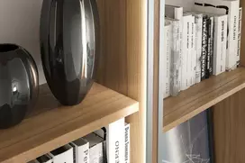 LED pertvarų aliuminio profilis, dygliuotas (kraštų užpildams) GLAX sidabrinis L= 3007 mm