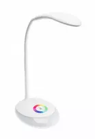 Stalinė lempa GALACTIC LED, 3W, 120lm, 5V DC, 4000K, RGB pagrindas, USB įkrovimas, baltas