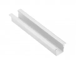 LED aliuminio profilis su GLAX mini flanšu, aukštas 12,5 mm, baltas, 2 m ilgio (įleidžiamo