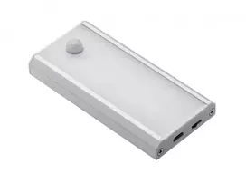 "Coma" PIR belaidis LED šviestuvas (įkraunamas per USB jungtį) su 0,5 m ilgio USB kabeliu