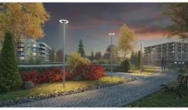ORLANDO gatvių ir parkų šviestuvas, LED, 100W, 10000lm, 4000K, AC180-250V, IP65, 5metų