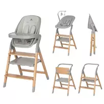 4in1 maintimo kėdutė ir gultukas Carrello Ergo, Nordic grey