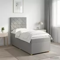 LED lovos čiužinys su LED apšvietimu Šviesiai pilka 90 x 190 cm