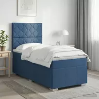 LED lovos čiužinys su LED apšvietimu Mėlyna 90 x 200 cm Audinys