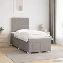 LED lovos čiužinys su LED apšvietimu Taupe 120 x 190 cm Audinys