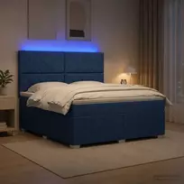 LED lovos čiužinys su LED apšvietimu Mėlyna 160 x 200 cm
