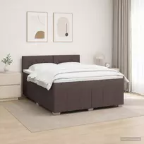 LED lovos čiužinys su LED apšvietimu Tamsiai rudas 180 x 200 cm