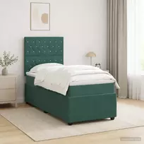 LED lovos čiužinys su LED apšvietimu Tamsiai žalia 90 x 190 cm