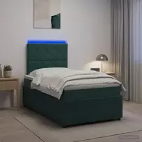 LED lovos čiužinys su LED apšvietimu Tamsiai žalia 120 x 200 cm