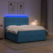 LED lovos čiužinys su LED apšvietimu Mėlyna 140 x 200 cm