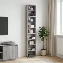 CD spinta Pilka Sonoma 33 x 23,5 x 175 cm Apdirbta mediena