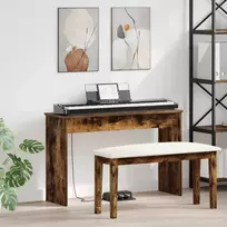 Klaviatūros stovas Rūkyta ąžuolas 100 x 32 x 64 cm