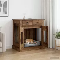 Šunų narvas baldams Sendintos medienos 80 x 47,5 x 80 cm