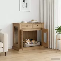 Šunų narvas baldams Artisano ąžuolo 90 x 47,5 x 80 cm