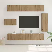 TV spintelių komplektas 8 vnt. Amatininkų ąžuolas
