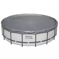 Bestway Baseino dangtis Ø4,88 m Apvali Poliesteris Pilka