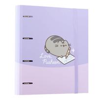 Pusheen Moments A4 segtuvas su 4 žiedais ir elastine juostele