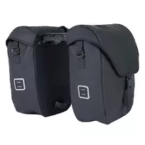 Šoniniai krepšiai ant bagažinės AtranVelo COMMUTER // 2x26 L, 17x42x35 cm, AVS ir AVS SIDE fiksacija, Water-Proof (matinė juoda)