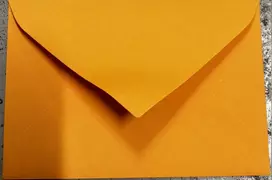 Dekoratyvinis vokas Paper Poetry C7, 110x75mm, 100g, oranžinės spalvos