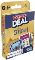Hasbro Spanish Disney Stitch Monopoly Deal game