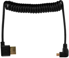 Mitoya HDMI Laidas - Micro HDMI Spiral 50 cm 48Gbps 8K 60Hz 4K 120Hz
