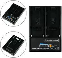 Mitoya Adapteris - 2x NPF į V-Lock Maitinimo Jungtį su LED Indikatoriais 126g