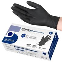 Nitrilinės pirštinės Selefa Nitrile Medical Exam Gloves Powder-Free Black L, 200vnt.