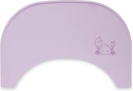 Maitinimo kėdutės padėkliuko kilimėlis Hauck Alpha Crab Lavender neslystanti, maistui saugi silikoninė danga