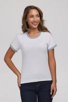 Marškinėliai moterims D EMMA 9580 WHITE