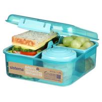 Sistema Bento Box to Go 1,25 l pietų dėžutė, žalsvai mėlyna