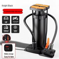 Portable Multi-Functional Foot-Operated High-Pressure Air Pump for Bikes, Cars, Motorcycles, and Basketballs gray