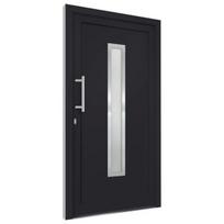 vidaXL Priekinės durys antracito spalvos 108x208cm 279240, Antracito