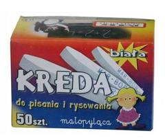 Mokyklinė kreida Feniks, balta, 50 vnt.