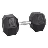 Šešiakampis hantelis inSPORTline Hexsteel, 40 kg