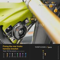 Motorcycle Refit For Surron Light Bee X 2025 model  titanium alloy Screw Complete vehicle Gold yellow