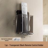 TV & Air Conditioner Remote Wall Mount Storage Holder 1 Pack gray