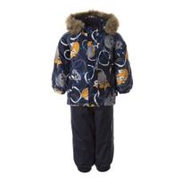 Huppa Žieminis komplektas LASSE, navy pattern/ navy, 80