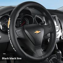 Odinis automobilio vairo užvalkalas 37 38 cm, skirtas Holden Chevrolet Cruze Malibu Sail Spark Captiva Equinox Trax/Tracker AVEO Lova RV gray