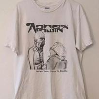 Aphex Twin Band Tshirt Aphex Twin Graphic White Unisex Tshirt Reprint S-5XL Unisex T-Shirt L gray