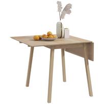 Valgomojo stalas Sulankstomas stalas Virtuvės stalas, 2 atlenkiami paviršiai, 110 x 86 x 75 cm, Natūralus 110 x 86 x 75 cm natūrali