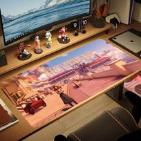 Bioshock Mouse Pad Gamer XL Home Custom HD Mousepad XXL Playmat Desk Mats Carpet Non-Slip Soft Laptop Desktop Mouse Pad Mice Pad 30cmx60cm(11.8x23.6inch) gray