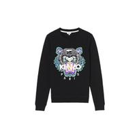 (WMNS) KENZO Tigro galvos rašto ilgomis rankovėmis apvalios kaklo gobtuvas Juodas Moteriškas F852SW7054XA-99 S gray