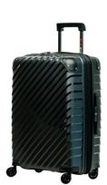 Vidutinio dydžio lagaminas SwissBags Diamond cut 67 cm metallic black