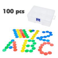 Montessori Skaičiuoklė Matematinis Žaislas Skaidrios Spalvingos Kvadratinės Lakštinės Plytelės Mozaika Moneta Bingo Žetonas Aukštos Kokybės Mokymo Priemonė Medžiaga