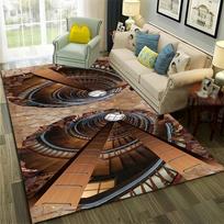 3D Iliuzija Vizija Haliucinacija HD Kilimas Kilimas Namų Svetainei Miegamajam Sofai Durų Kilimėlis Dekoras, Vaikų Plotas Kilimas Neslystantis Grindų Kilimėlis 40x60cm(15x23in) gray