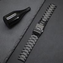 20/22mm nerūdijančio plieno apyrankė Huawei Watch GT6 Pro GT6 46mm GT5/4/3 46, prabangūs dirželiai Samsung Galaxy 7 6 5 4 40mm 44mm 20mm juoda