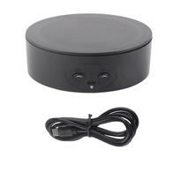 360 Degree Rotating Display Stand Maximum Load 6.6lb Electric Rotating Turntable for Wine Bottles Cosmetics Watches gray