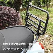SYM Fiddle 4 & 5 Modified Rear Luggage Rack with Backrest gray